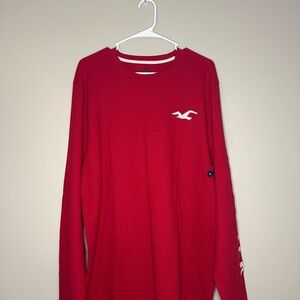 Hollister Red Long Sleeve Shirt